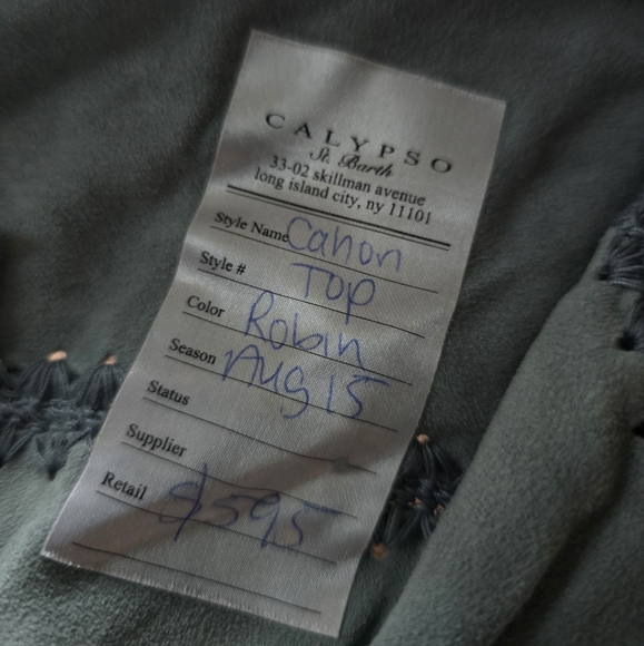 Calypso St Barth Top HANDMADE - Picture 5 of 7